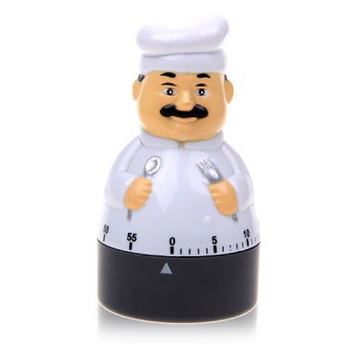 Cute 60 Minutes Cook-shaped Kitchen Timer