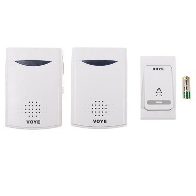 High Quality 2 PCS Wireless Remote Control Door Bell and 1PCS Doorbell Button Wireless LED Flashing
