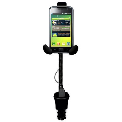 Adjustable Triple Claws 360 Degree Rotating Mobile Phone Support/Holder USB Recharged Car Charger