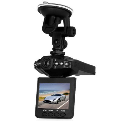 F198B 2.5 Inch LCD 6 LEDs IR 120 Degree Lens Car Video Camcorder DVR Recorder