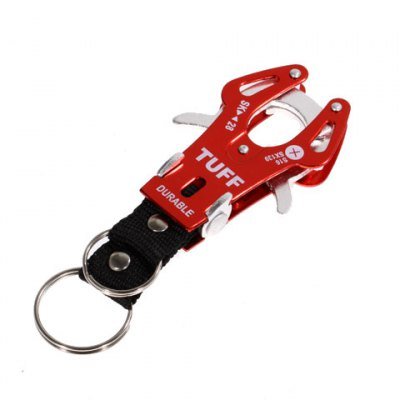 Red Portable and Functional Mountaineering Aluminum Alloy Tiger Buckle