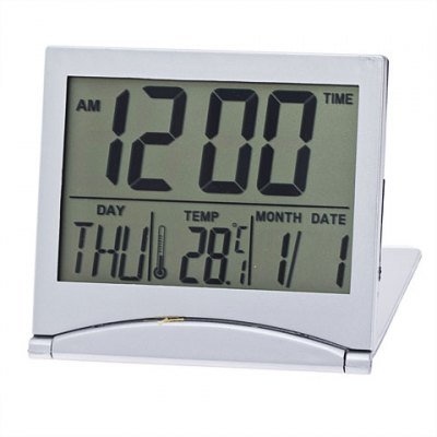 MT-033 Chic Desk Alarm Clock with Calendar & Alarm & Day & Temperature ...