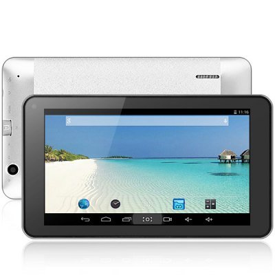K7 Android 4.4 Tablet PC 7 inch WVGA Screen ATM7021A Cortex A9 Dual Core 1.3GHz (color silver