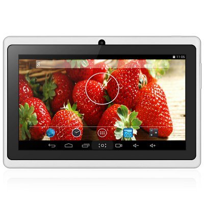 Android 4.4 Tablet PC with 7 inch WVGA Screen Dual Core 1.3GHz Dual Cameras WiFi 4GB ROM ( white