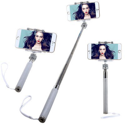 M-335 Fashionable Selfie Stretch Stick Monopod with Rotating Clip Stand for iPhone 6 / 6