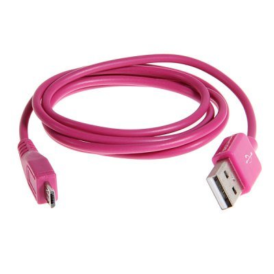 USB 2.0 4-Pin to Micro USB 5-Pin M-M Connection Cable (pink
