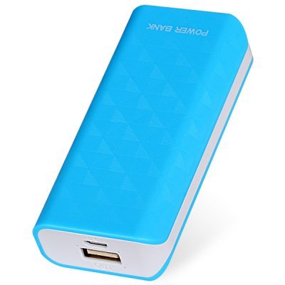 Compact Size 5600mAh Portable Mobile Power Bank for iPhone 4 4S 5 5S 5C Samsung S4 i9500 (blue