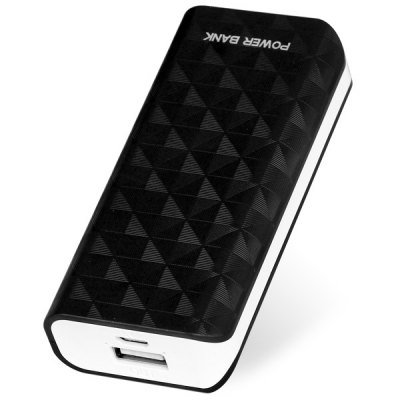Compact Size 5600mAh Portable Mobile Power Bank for iPhone 4 4S 5 5S 5C Samsung S4 i9500 (black