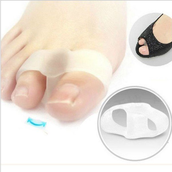 2PCS Pain Relief Toe Gel Separators Stretchers Straighteners Feet Care Alignment Bunion