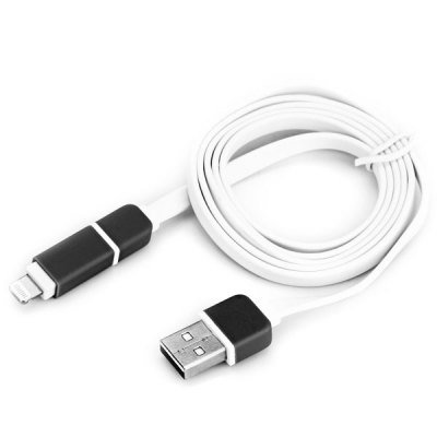 V8 Micro USB Cable and Lighting Adaptor for iPhone 5 5S iPad iPod Samsung Galaxy and Smart Phone