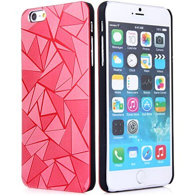 Luxury 3D Water Cube Pattern Hard Slim Back Cover Case for iPhone 6 5.5 inch RED