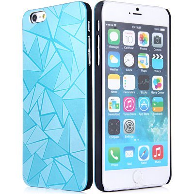 Luxury 3D Water Cube Pattern Hard Slim Back Cover Case for iPhone 6 5.5 inch AZURE