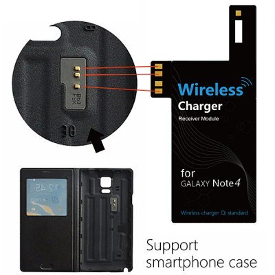 Practical Qi Wireless Charging Receiver Module for Samsung Galaxy Note4 N9100