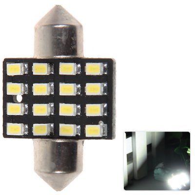 33mm 12 x 1216 SMD LED White Light Metal Car Lamp Beads Lights