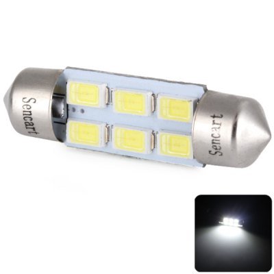 Sencart SV8.5 Double Pointed 36mm 3W 220lm Cool White Light Car Reading Light