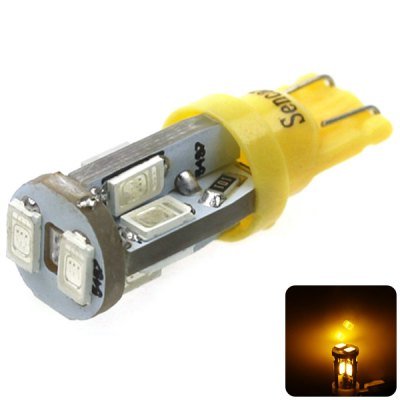 Sencart T10 5730 10 LEDs 4W 560-590nm Wavelength Yellow Light Car Turn Signal Lamp DC 12 - 16V