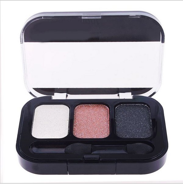 3 Color Makeup Cosmetics Eye Shadow Care Eyeshadow Palette Set with Brush in#63571 (set 3