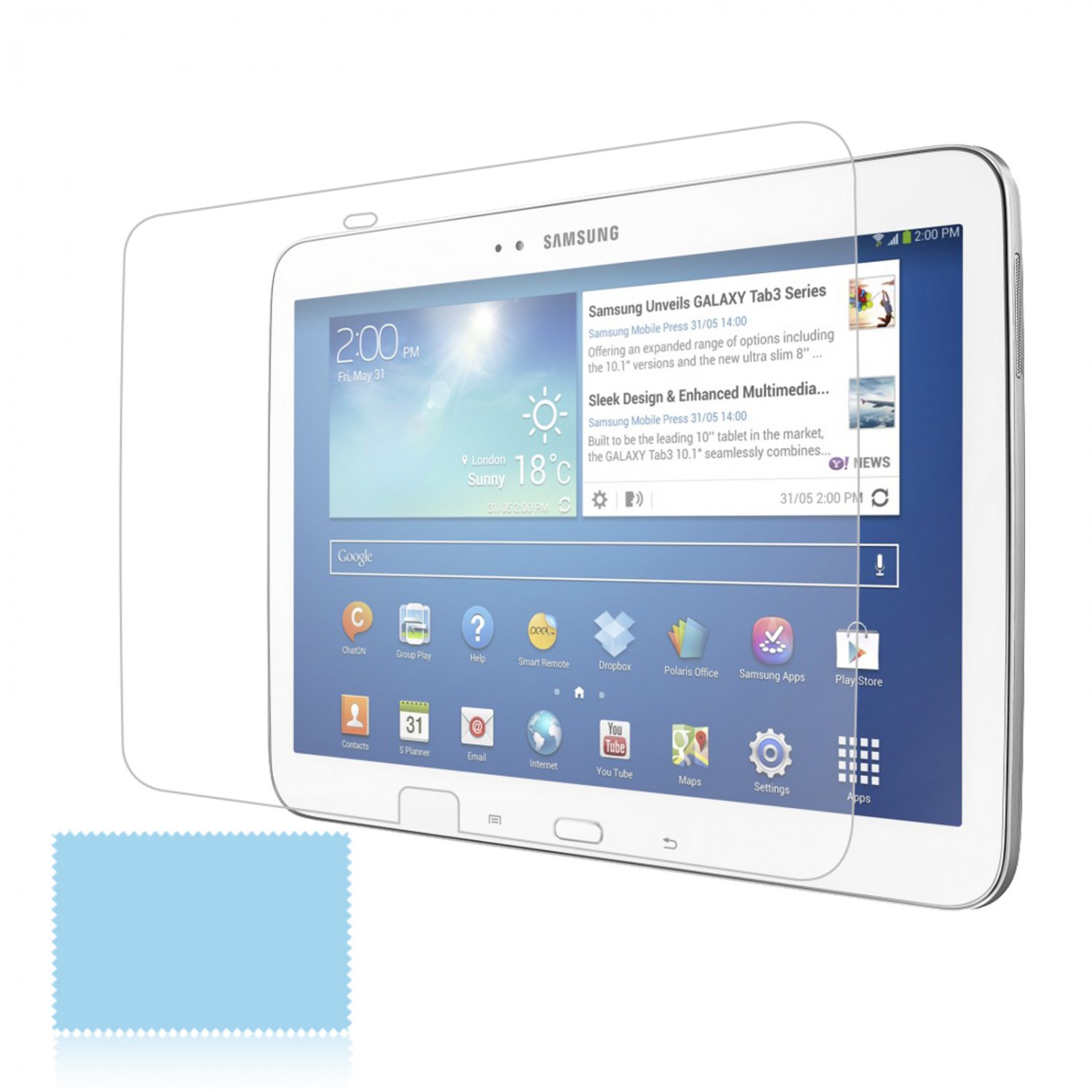 1x New Clear LCD Screen Protector Guard Film for Samsung Galaxy Tab 3 10.1 P5200