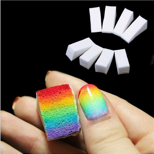 24pcs Gradient Nails Soft Sponges for Color Fade Manicure Nail Art Tools Accessories #61295