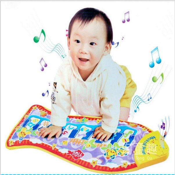 Piano Music Fish Animal Mat Touch Kick Play Fun Learning & Education Toy Gift New #25295