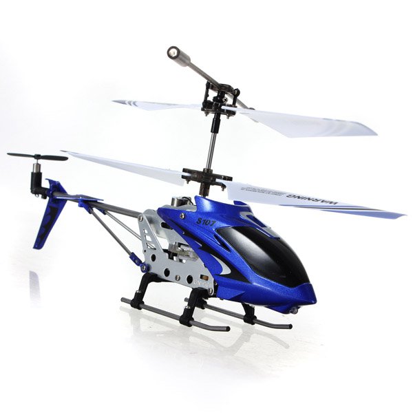 Syma S107G 3.5 Channel Remote Control Alloy Frame RC Helicopter LED Light w/Gyroblue #88