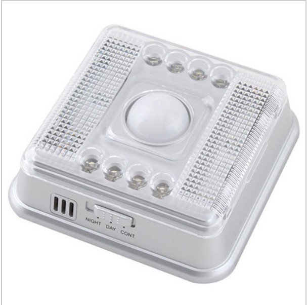 New 8 LED Light Lamp PIR Auto Sensor Motion Detector Wireless #19954