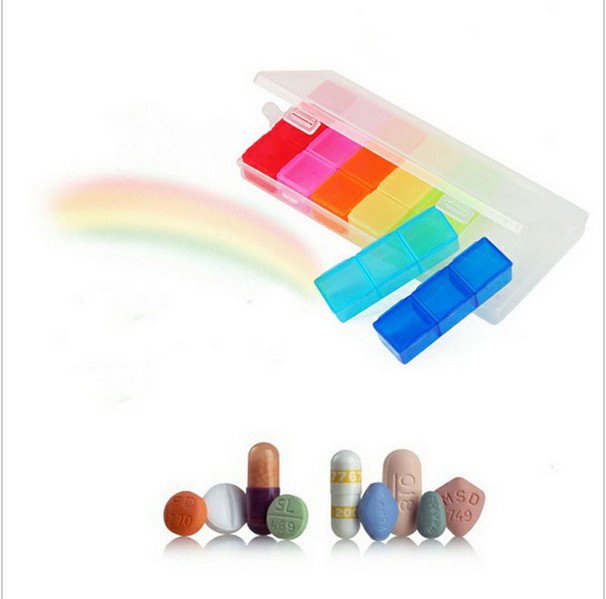 7 Days Colorful Pill Medicine Tablet Drug Box Case Organizer Container