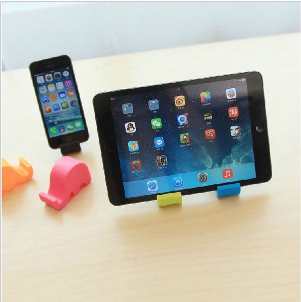 5pcs Cute Mini Elephant Shaped Cellphone Mobile Phone Holder Mount Stand For Iphone For Samsung HTC