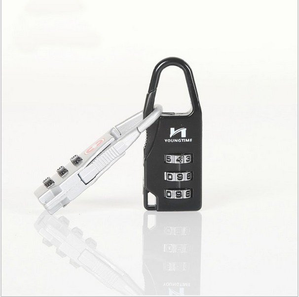 1x 3 Digit Combination Travel Luggage Lock Padlock Suitcase