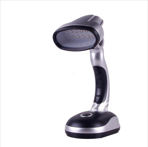 Portable Flexible 12 LED Desk Lamp Light Bulb Torch Battery Powered Cordless #31409