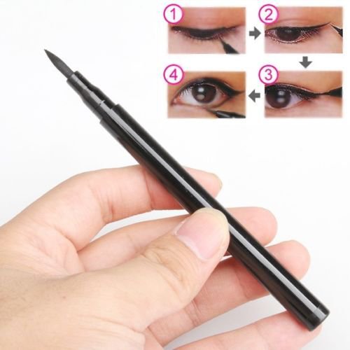 Waterproof Eye Liner Pen Liquid Solid Makeup Black Eyeliner Pencil