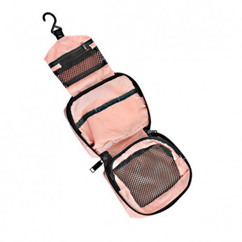 Portable Hanging Multi-function Makeup Comestic Bag Toiletry Pouch Storage (pink