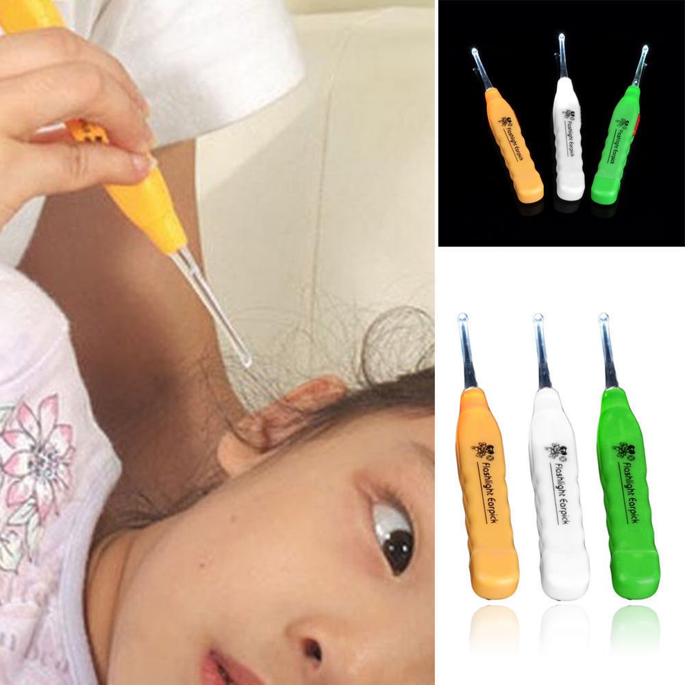 New LED Flashlight EarPick Ear Pick Wax Remover Curette Cleaner Care Tool