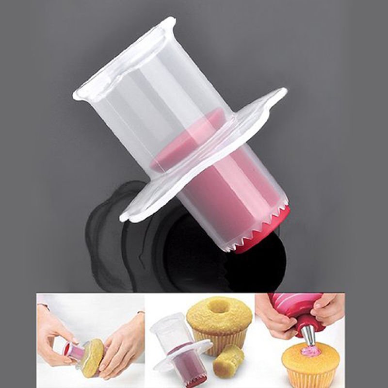 Cupcake Plunger Cutter Pastry Corer Decorating Divider Cake Filler Kitchen