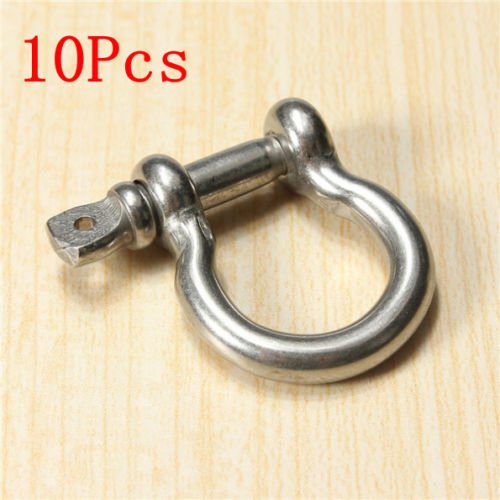 NEW Survival Bracelets Stainless Steel BOW Shackles For Paracord