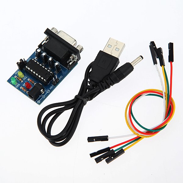 MAX232CPE Transfer Chip RS232 To TTL Converter Module COM Serial Board USB Cable
