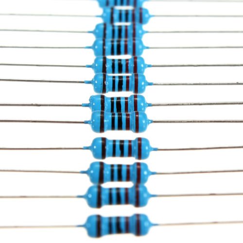 64 values 1280pcs 1 ohm - 10M ohm 1/4W Metal Film Resistors Assortment Kit NEW