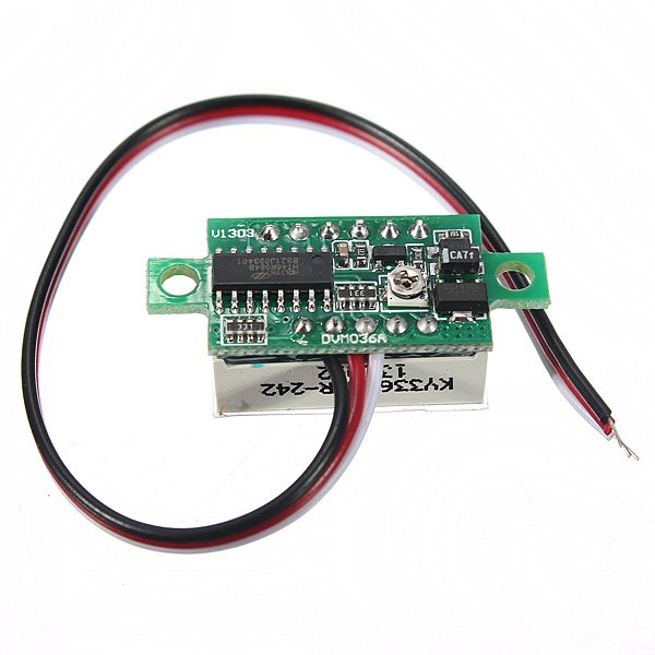 RED DC 0.1-30V LED Panel Voltage Meter 3-Digital Display Voltmeter Motorcycle