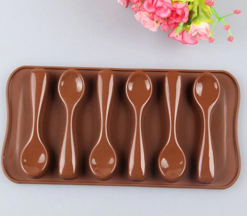 Silicone Spoon Shape Chocolate Cake Mould Sugar Candy Decorating Baking Mold
