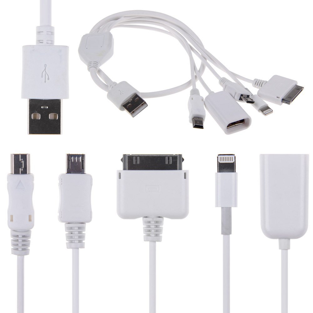 4in1 USB to Micro/Mini USB and USB Female Cable for iPhone iPod HTC Samsung LG