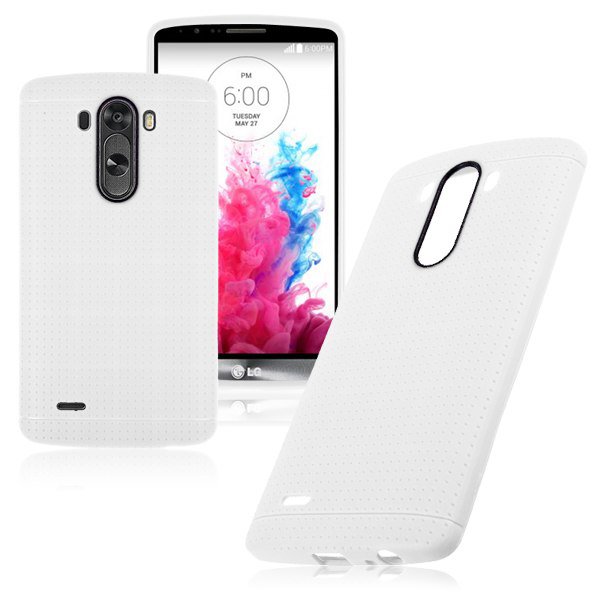 Ultra Slim Soft Gel Flexible TPU Skin Case Cover Back Shell Protector for LG G3(COLOR WHITE