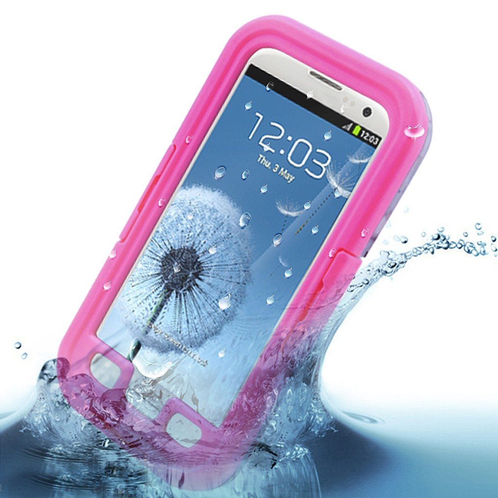 Water Shock Proof Waterproof Case Cover Skin fr Samsung Galaxy S3 III i9300( color pink