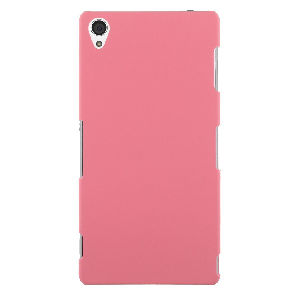 Slim Premium Hard Matte Plastic Snap-On Back Shell Case Cover For Sony Xperia Z3(COLOR PINK