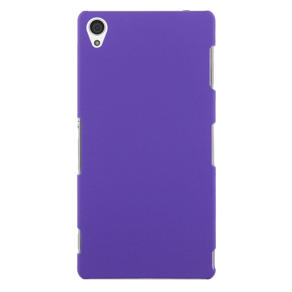 Slim Premium Hard Matte Plastic Snap-On Back Shell Case Cover For Sony Xperia Z3(COLOR PURPLE