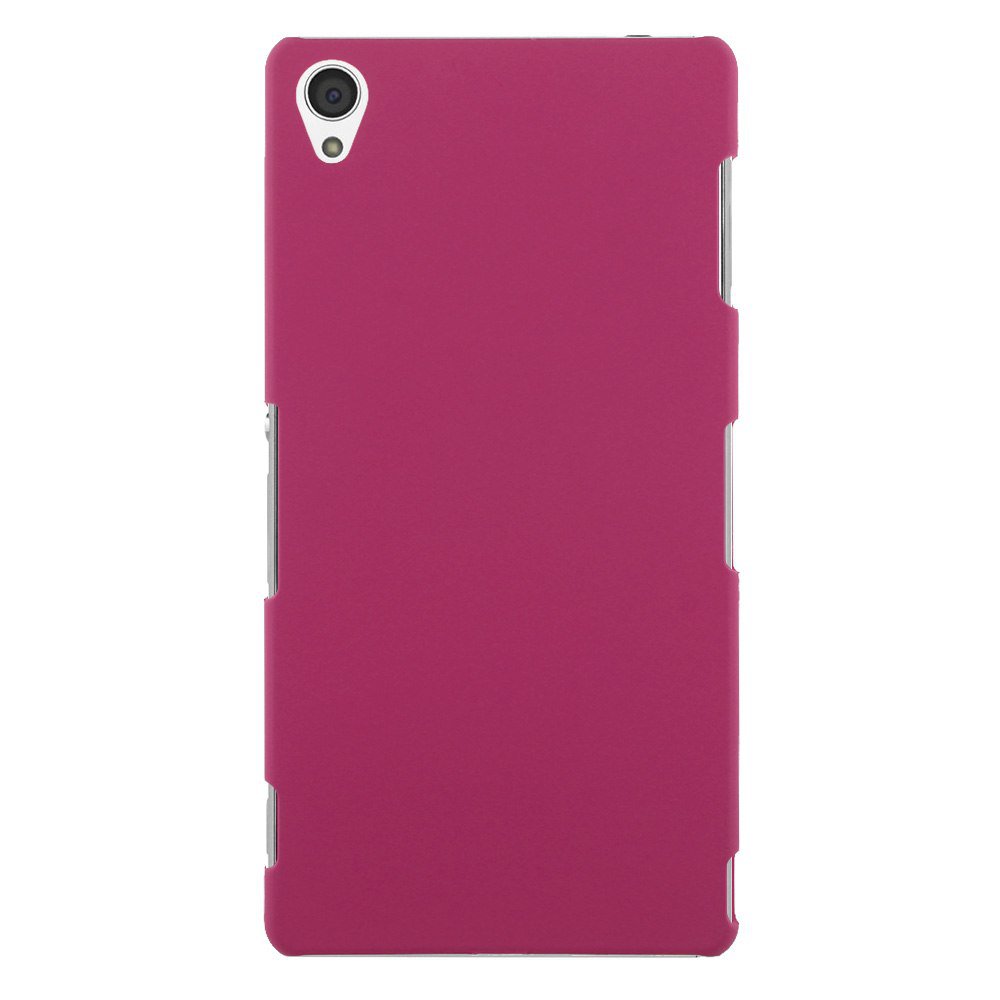 Slim Premium Hard Matte Plastic Snap-On Back Shell Case Cover For Sony Xperia Z3(COLOR ROSE