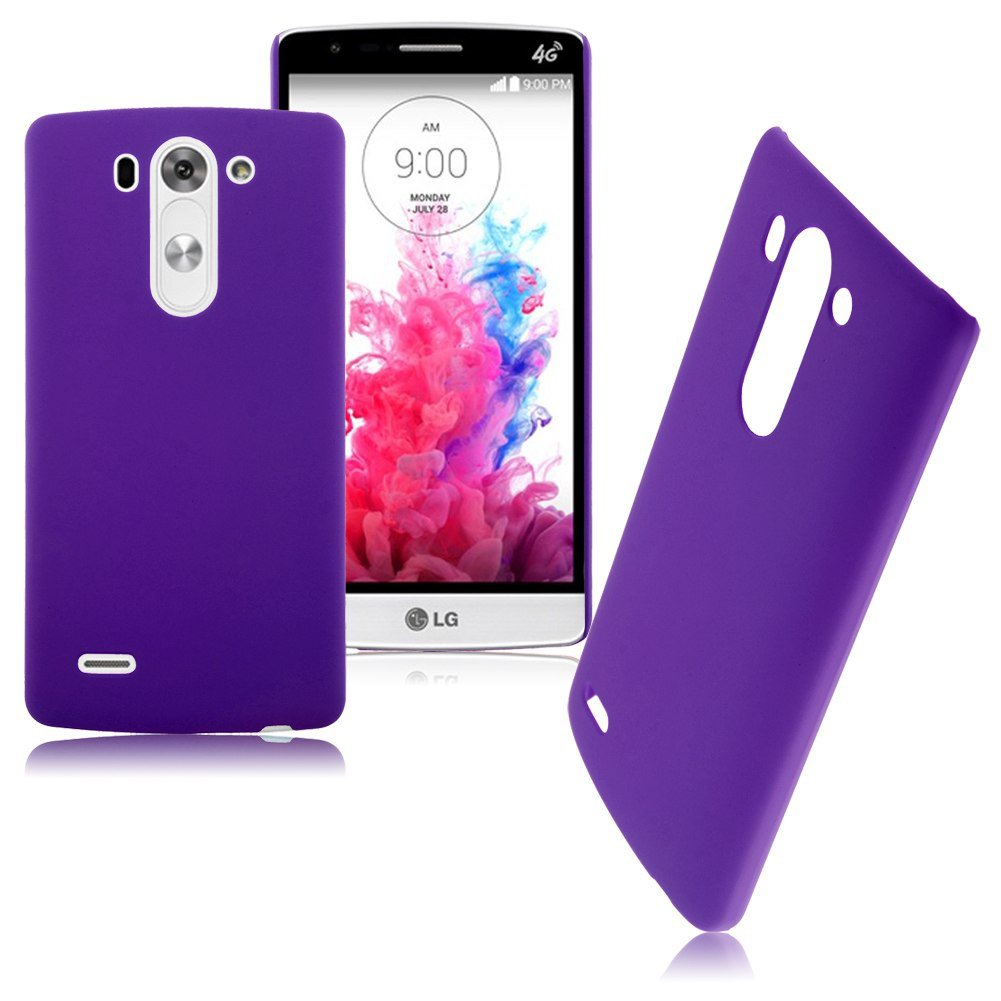 Snap-on Hard Matte Plastic Back Case Cover Skin For LG G3 Mini D725 D722 (COLOR PURPLE