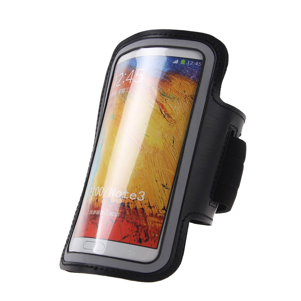 Sport Running Armband Holder Case Cover For Samsung Galaxy Note II 2 N7100 (COLOR BLACK