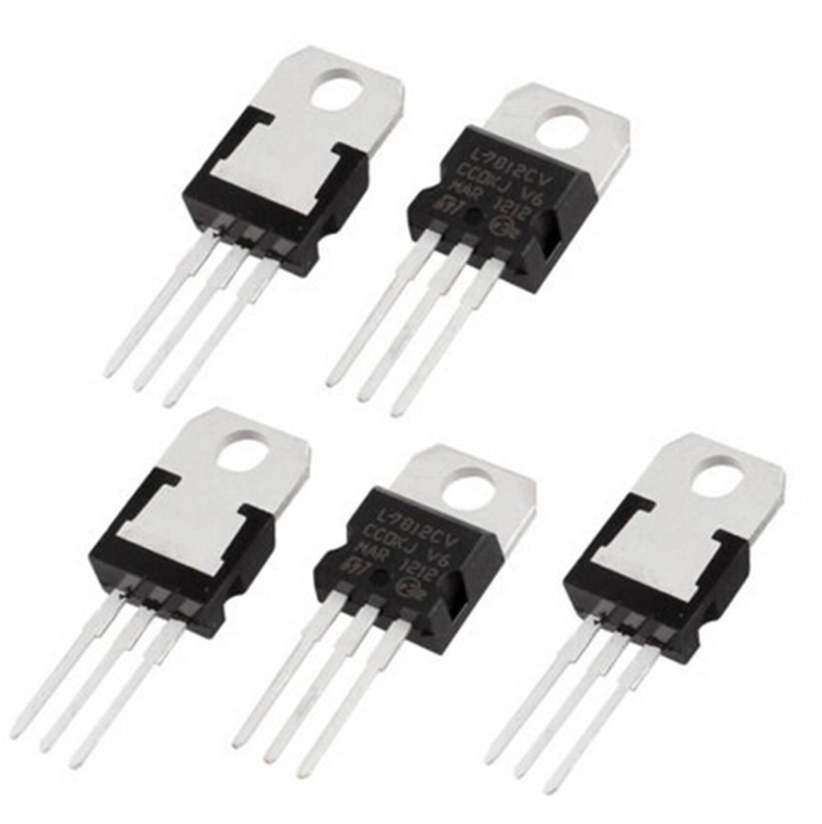 5pcs L7812CV L7812 KA7812 LM7812 TO-220 Voltage Regulator 12V 1.5A