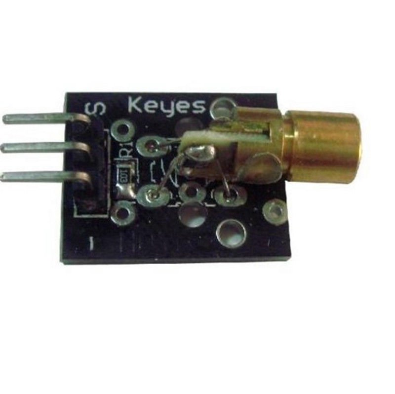 Laser Sensor Module 650nm 6mm 5V 5mW Red Laser Dot Diode Copper Head for Arduino
