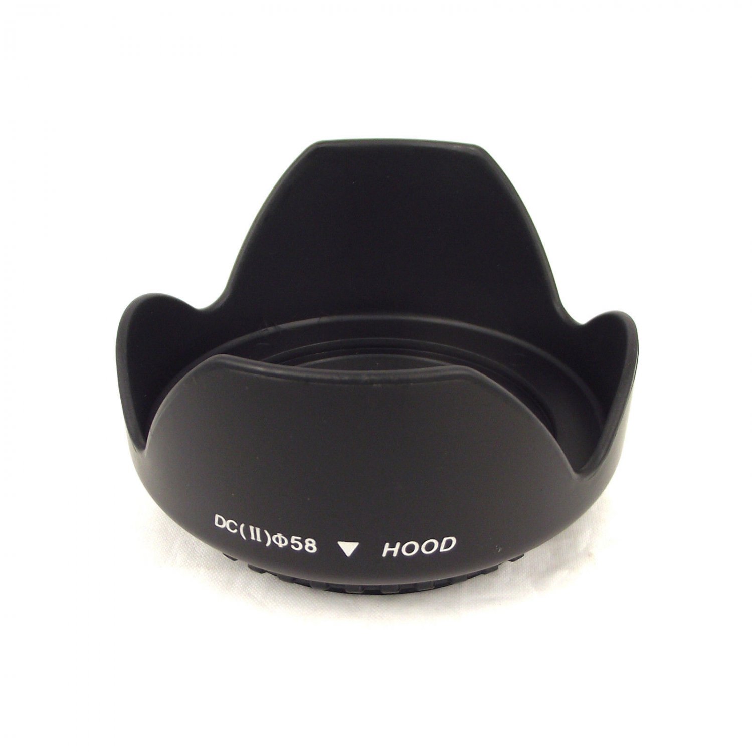 58mm Flower Petal Camera Lens Hood Black for Canon Digital Rebel T2i T3i DSLR